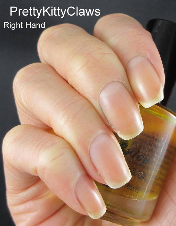 PrettyKittyClaws Pure Nail and Cuticle Oil 3 Day Challenge Results