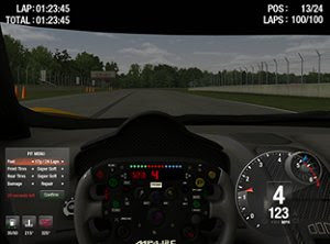 Simraceway racing simulation PC game