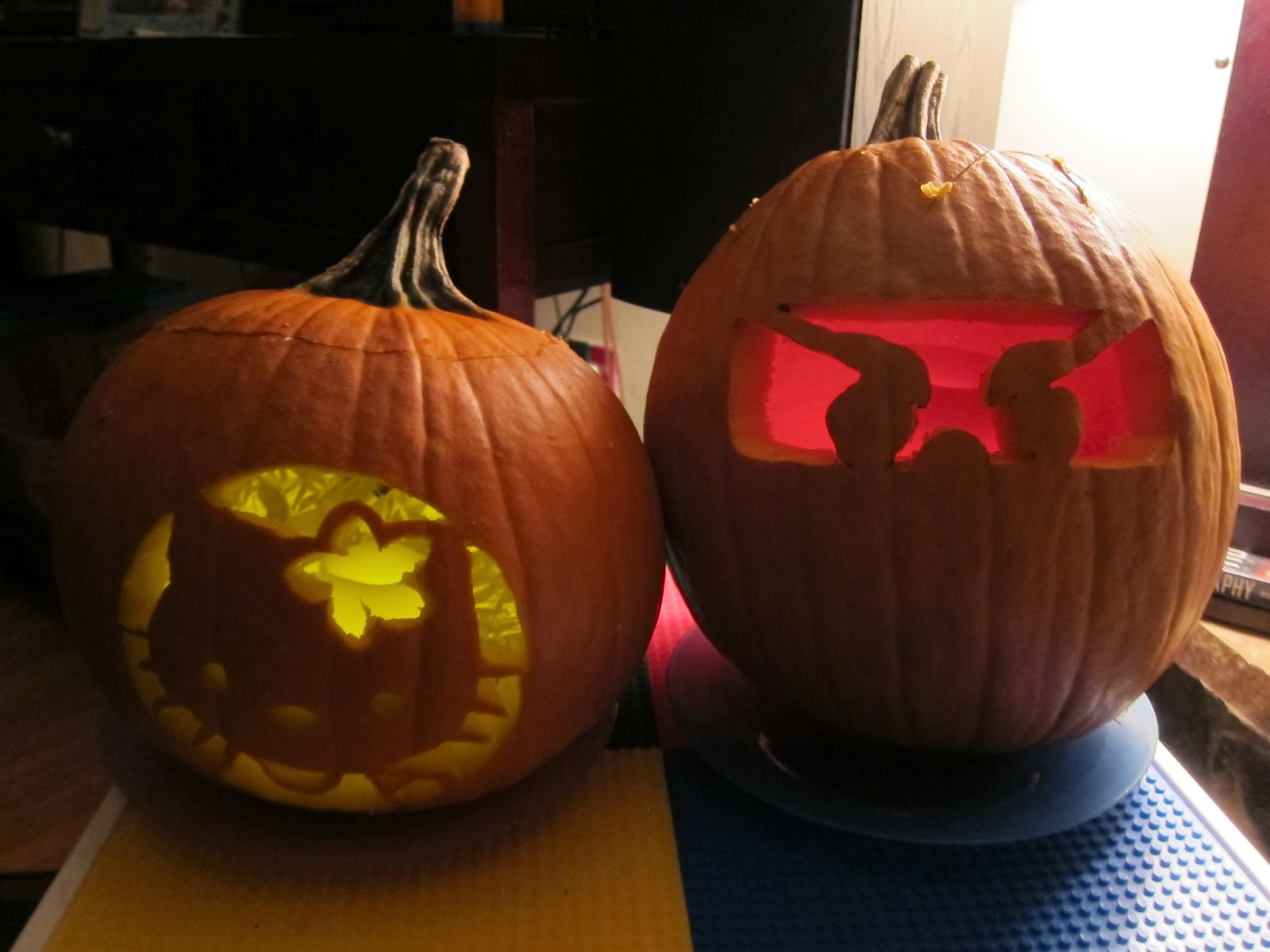 After A Little Google Research We Found Great Site With Hello Kitty Pumpkin Carving Templates For Free My Husband Drew His Own Ninjgao Design