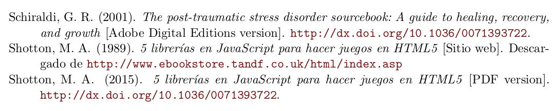 Referencias electrónicas en Bibtex
