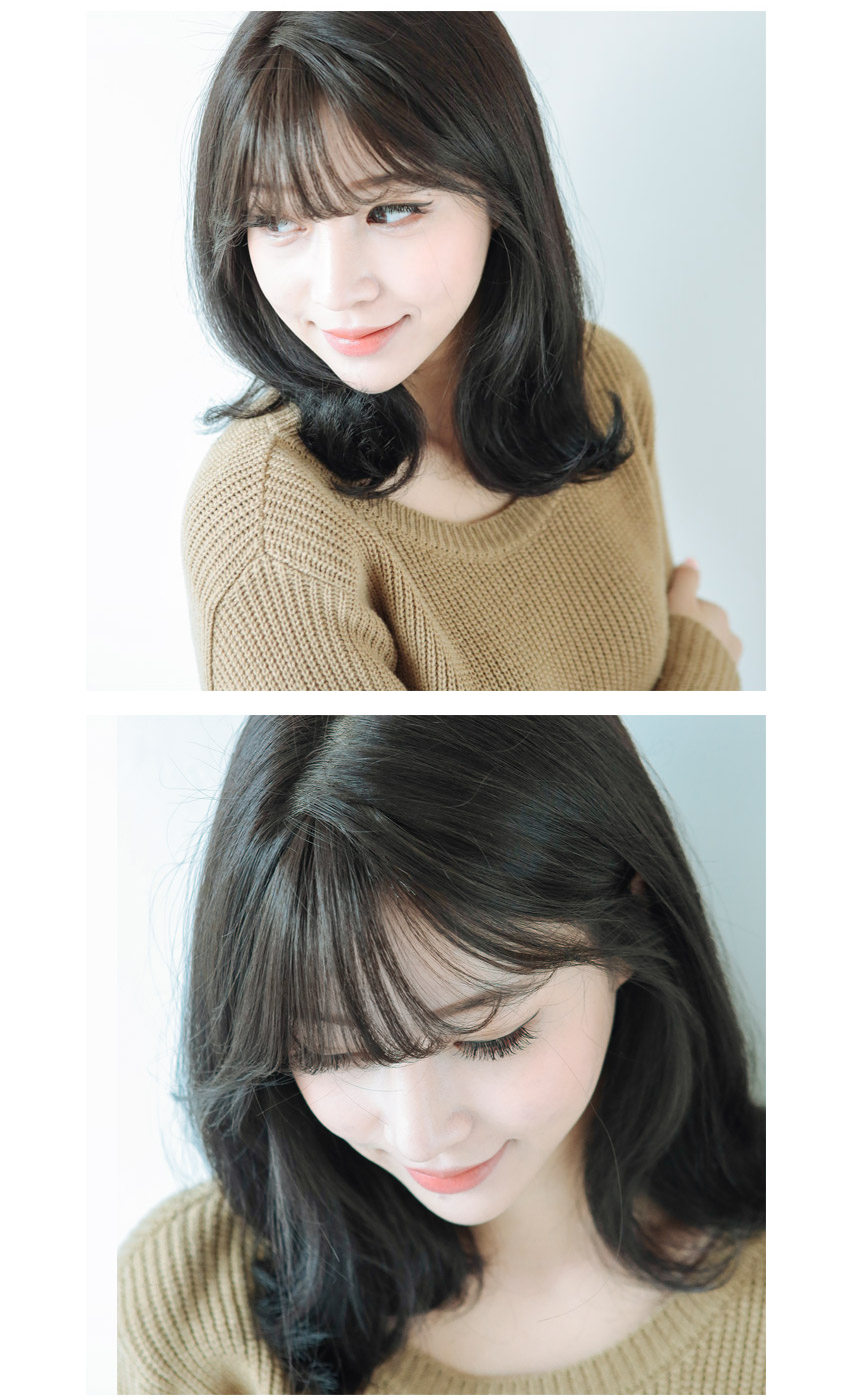 Korean bangs thin version non shiny Korean bangs thin version non shiny