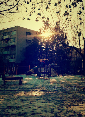 Winter on the playground