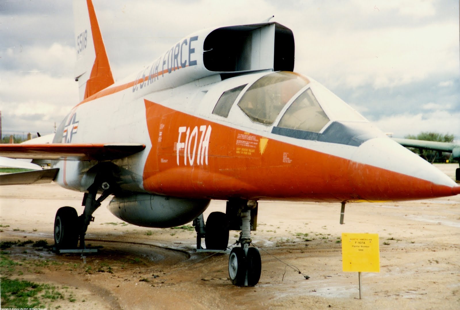 Airplane Life North American F107A USAF PIMA