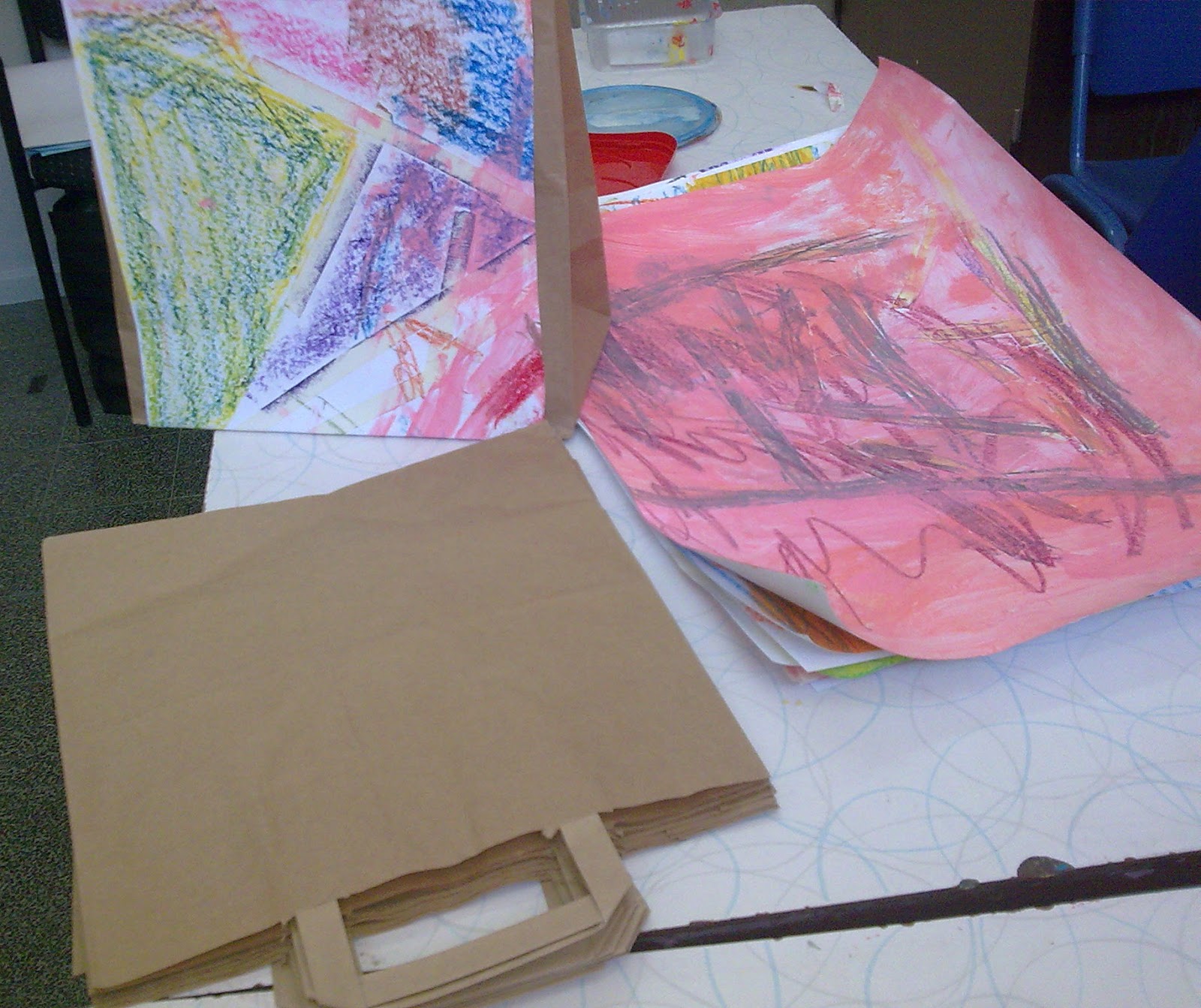 visual art instructor Personal Art PaperBag Profolio, Special Ed School