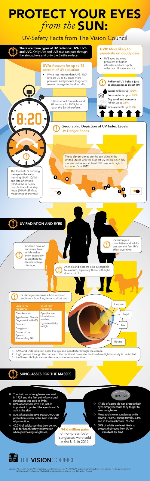 UV safety facts infographic from The Vision Council