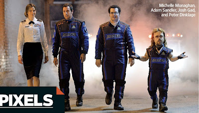 First official image from Pixels starring Adam Sandler and Michelle Monaghan