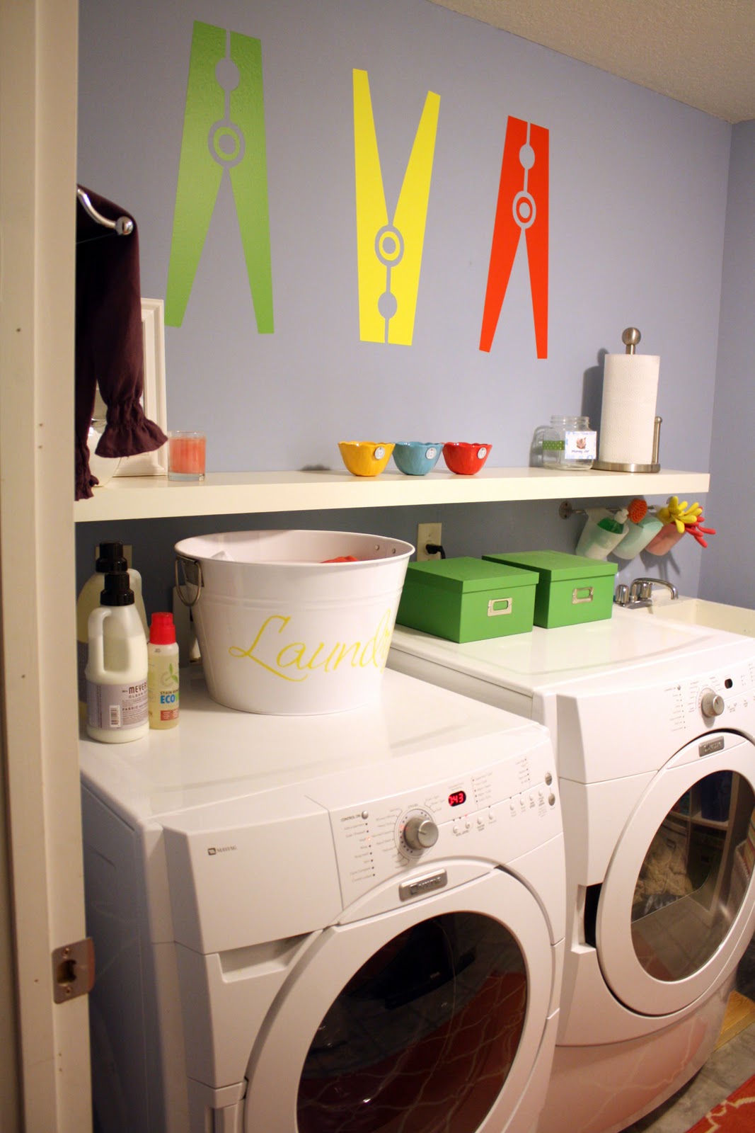 decoracao cozinha e area de servico integradas:Clothes Laundry Room Decals decoracao cozinha e area de servico integradas:Clothes Laundry Room Decals