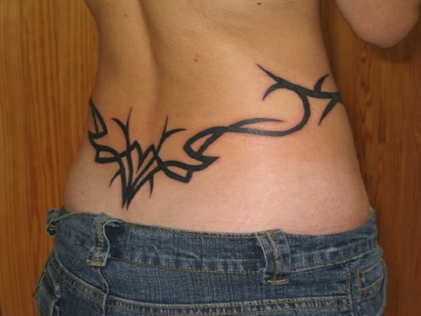 Tribal Tattoo For Women On Hip