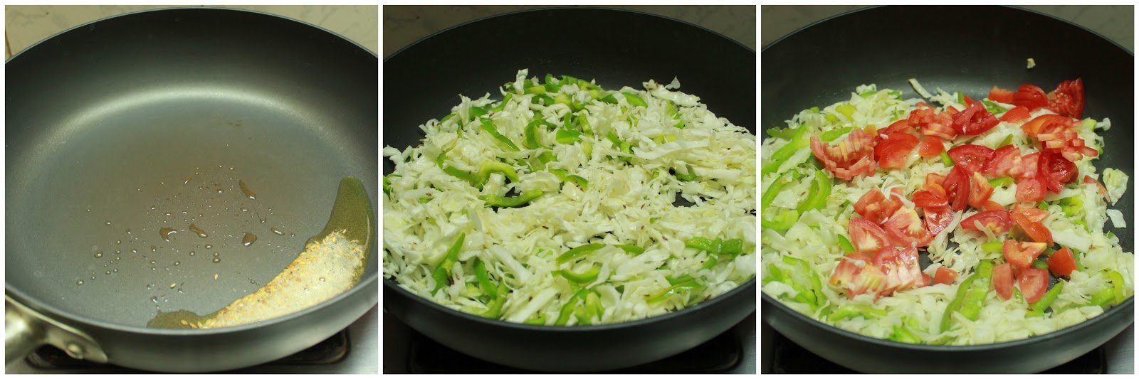 Aromatic Cooking Cabbage & Paneer (Indian Cottage Cheese) Curry