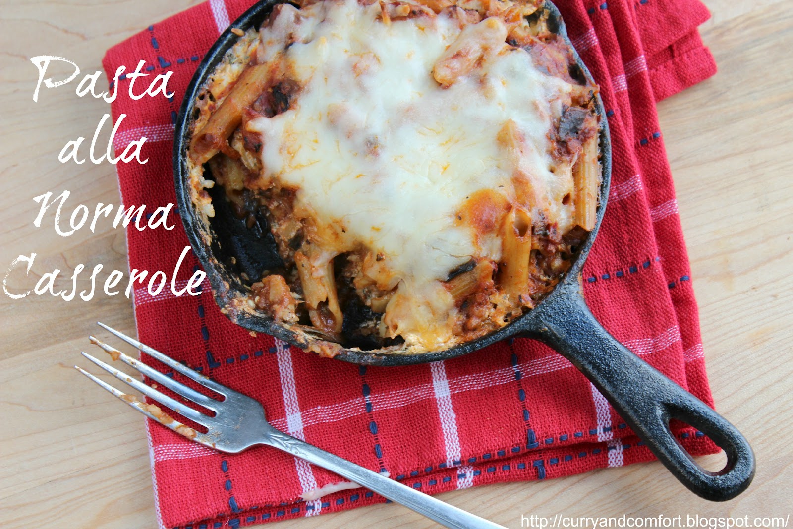Kitchen Simmer Pasta alla Norma Casserole (Eggplant and Pasta)