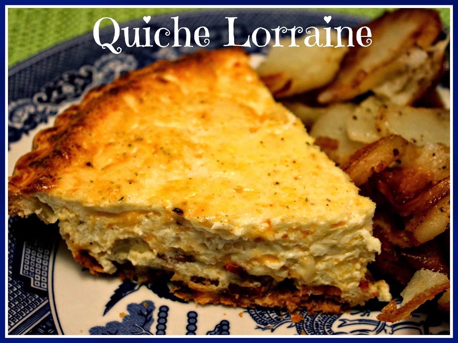 Sweet Tea and Cornbread Creamy Quiche Lorraine!