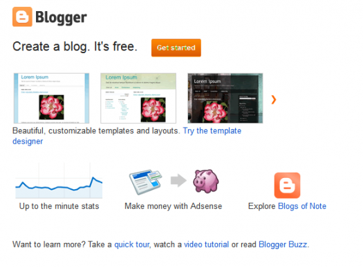 cara mudah membuat blog blogger