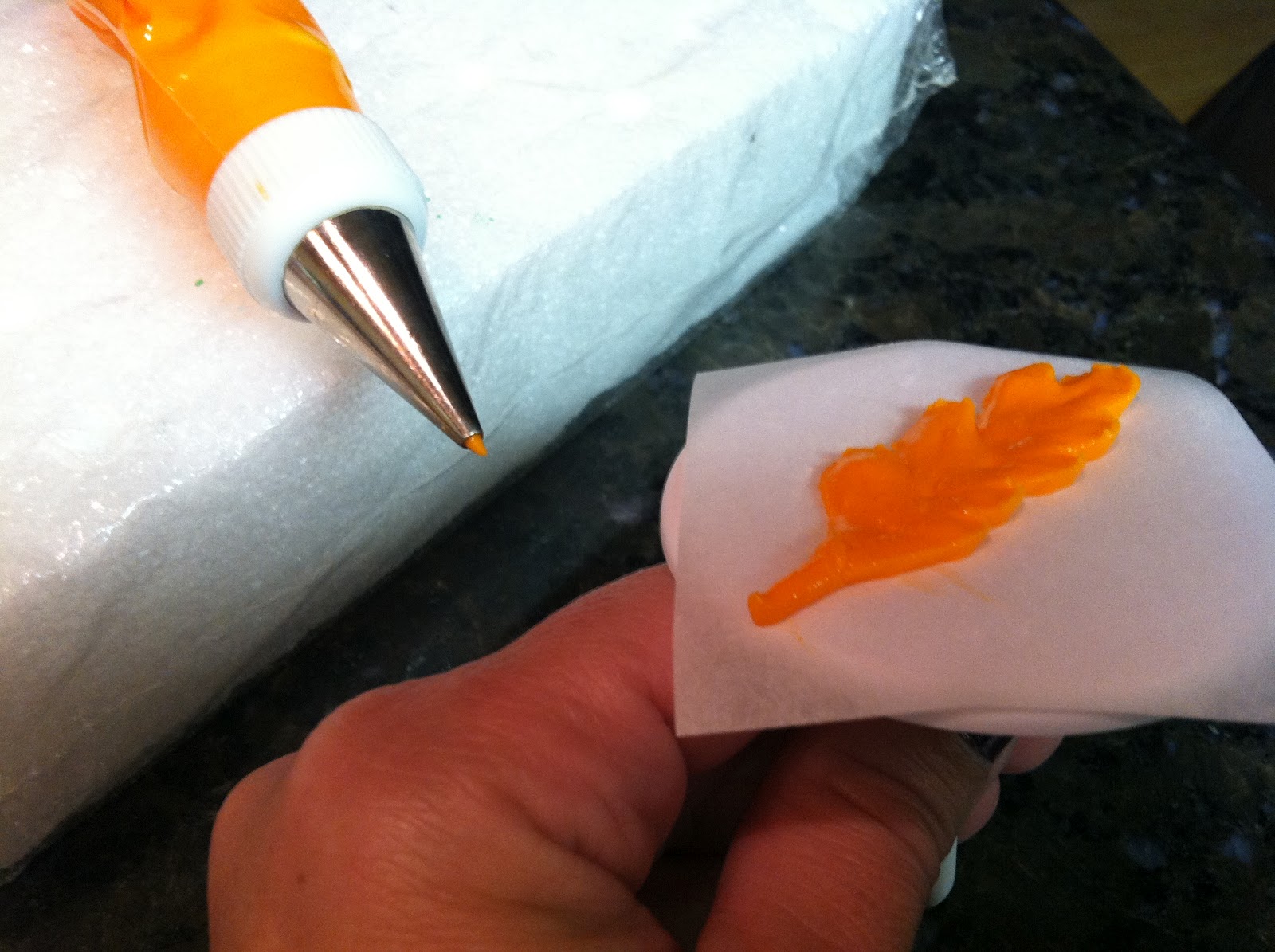 The Iced Queen Royal Icing Oak Leaf