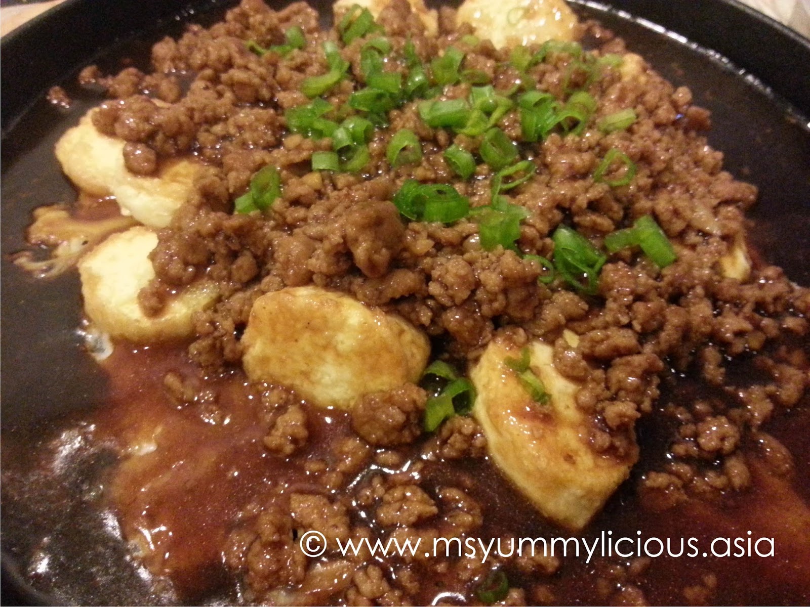 Sizzling Hot Plate Tofu Yummylicious + Babylicious