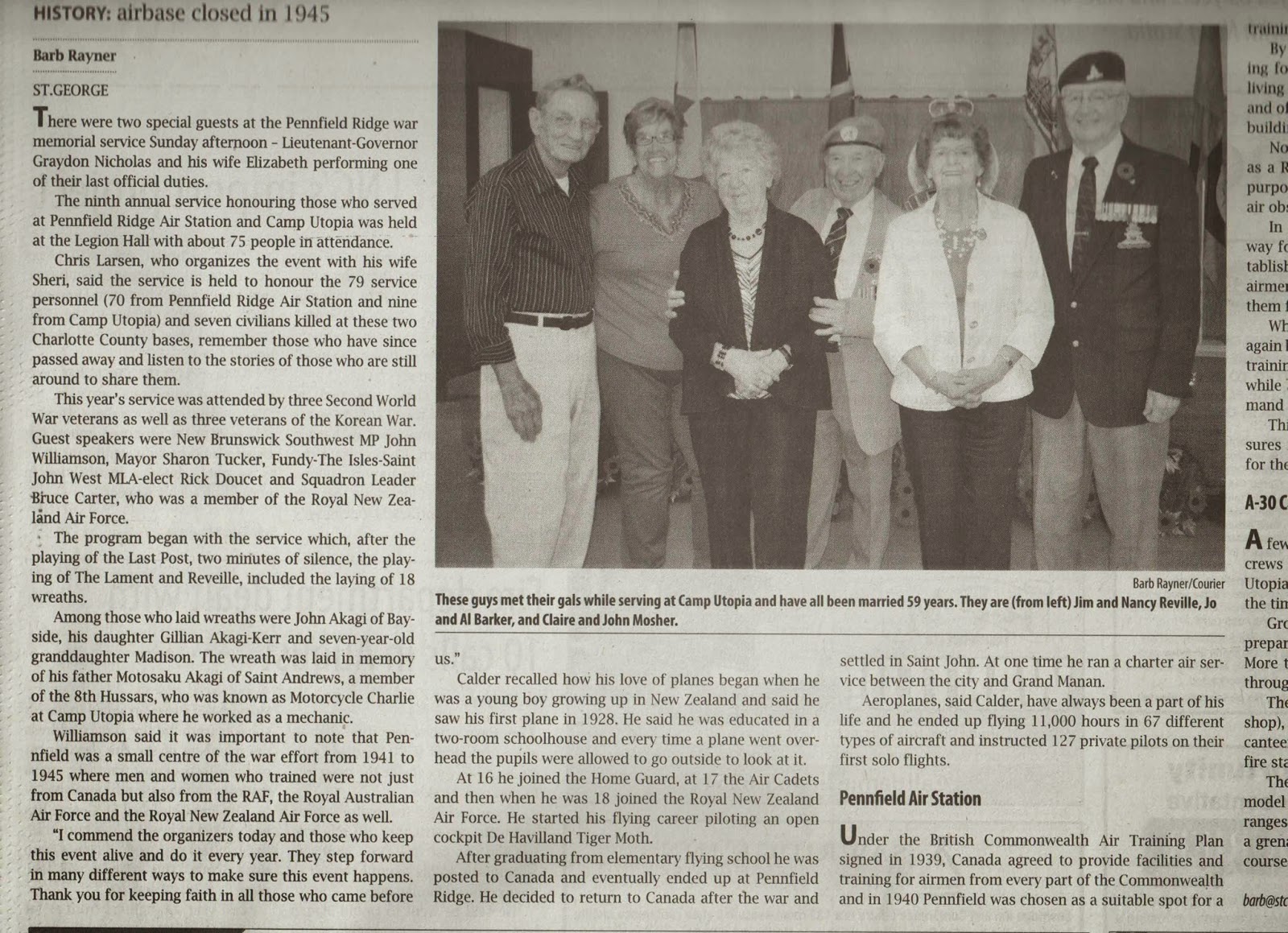 Pennfield Parish Military Historical Society Pennfield Ridge War