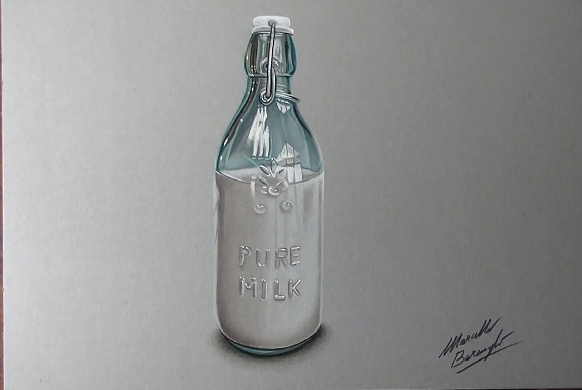 How I draw a bottle of milk by Marcello Barenghi HoW To DRaW