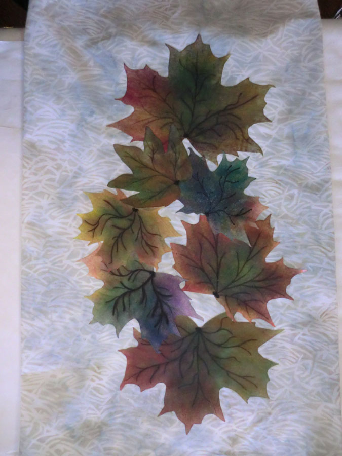 Quilt Whimsy: Coloring Fabric with Melted Crayons.