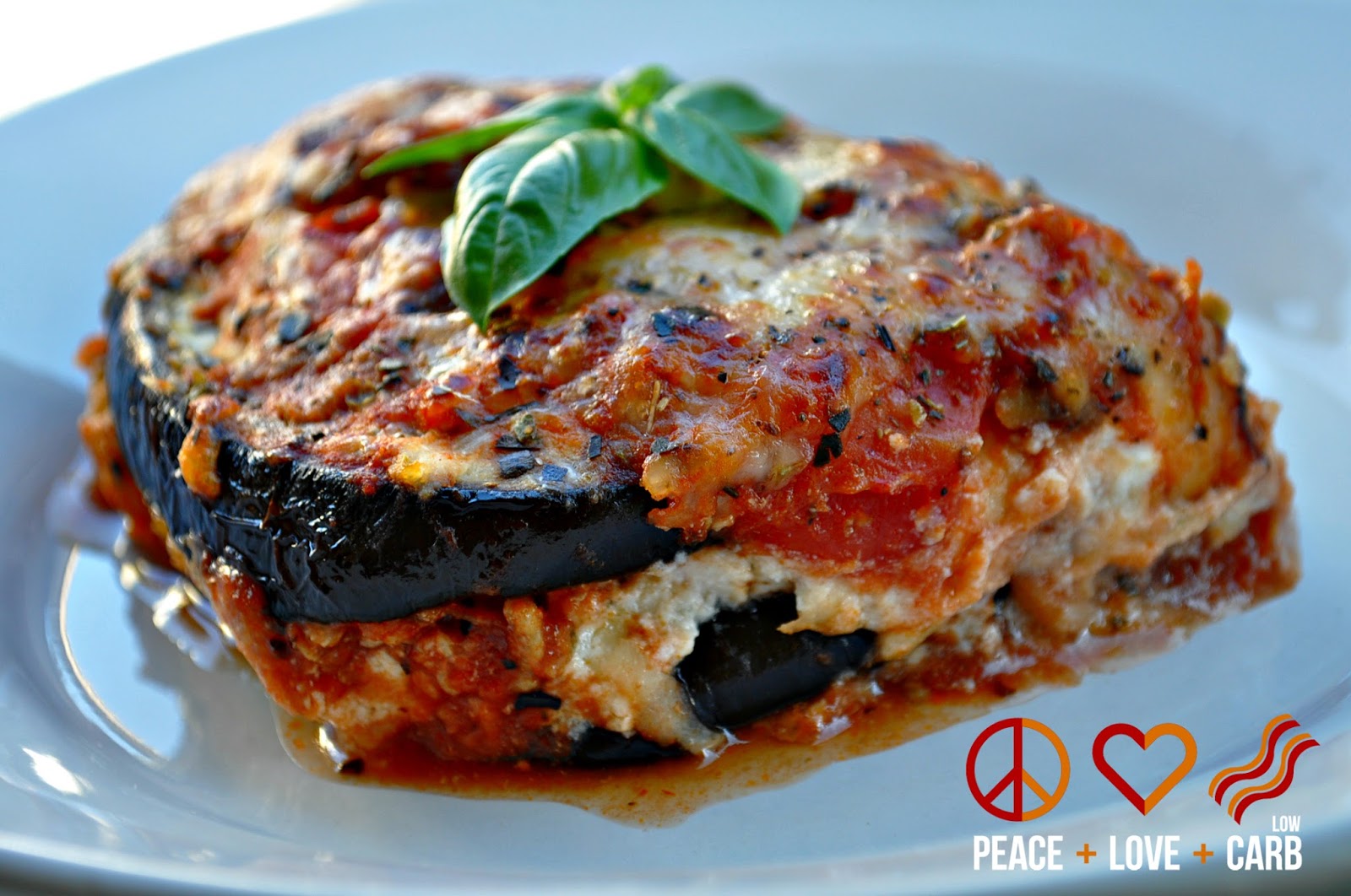 Eggplant Lasagna with Meat Sauce - Low Carb Lasagna