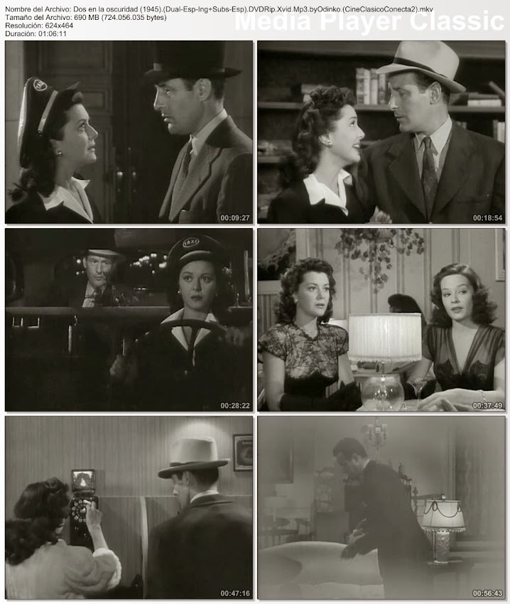 || Dos en la oscuridad || 1945 || Capturas de pantalla || Imagenes de la película: Dos en la oscuridad | 1945 | Two O'Clock Courage