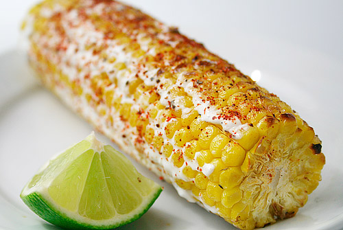 Mexican Food Cart With Corn Mexican Food Cart With Corn