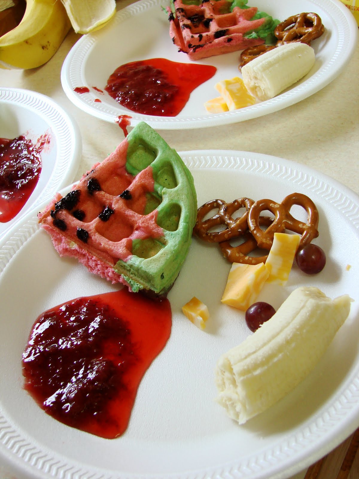 Beautiful Chaos Watermelon Waffles )