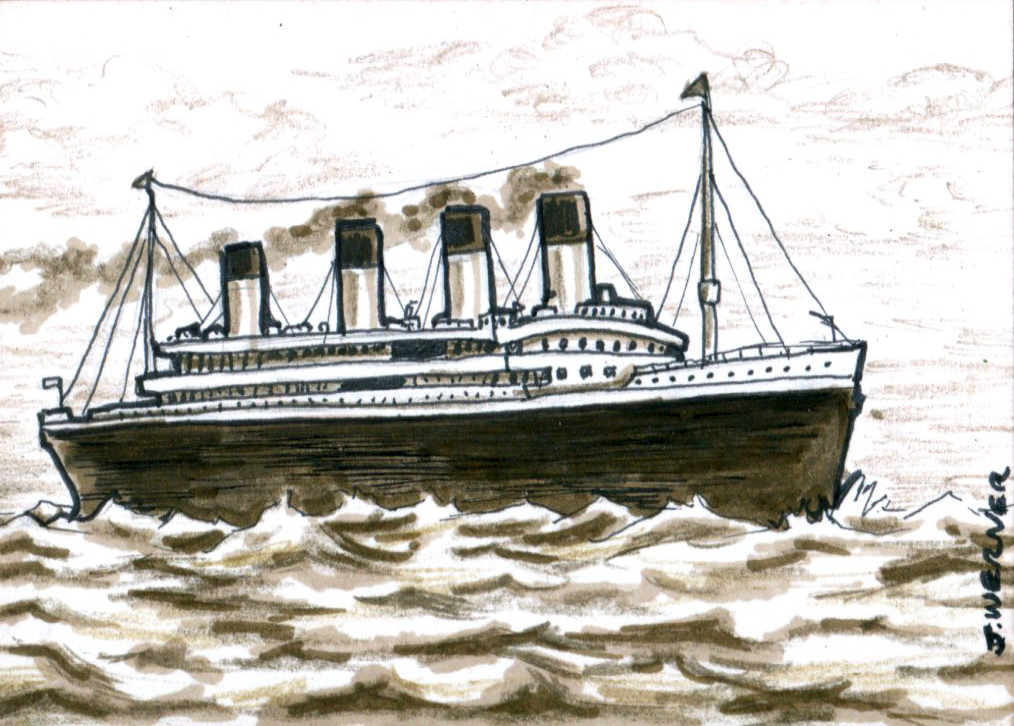 titanic boat sketch as fall leaves illustration rms titanic commemorative titanic boat sketch as fall leaves illustration rms titanic commemorative