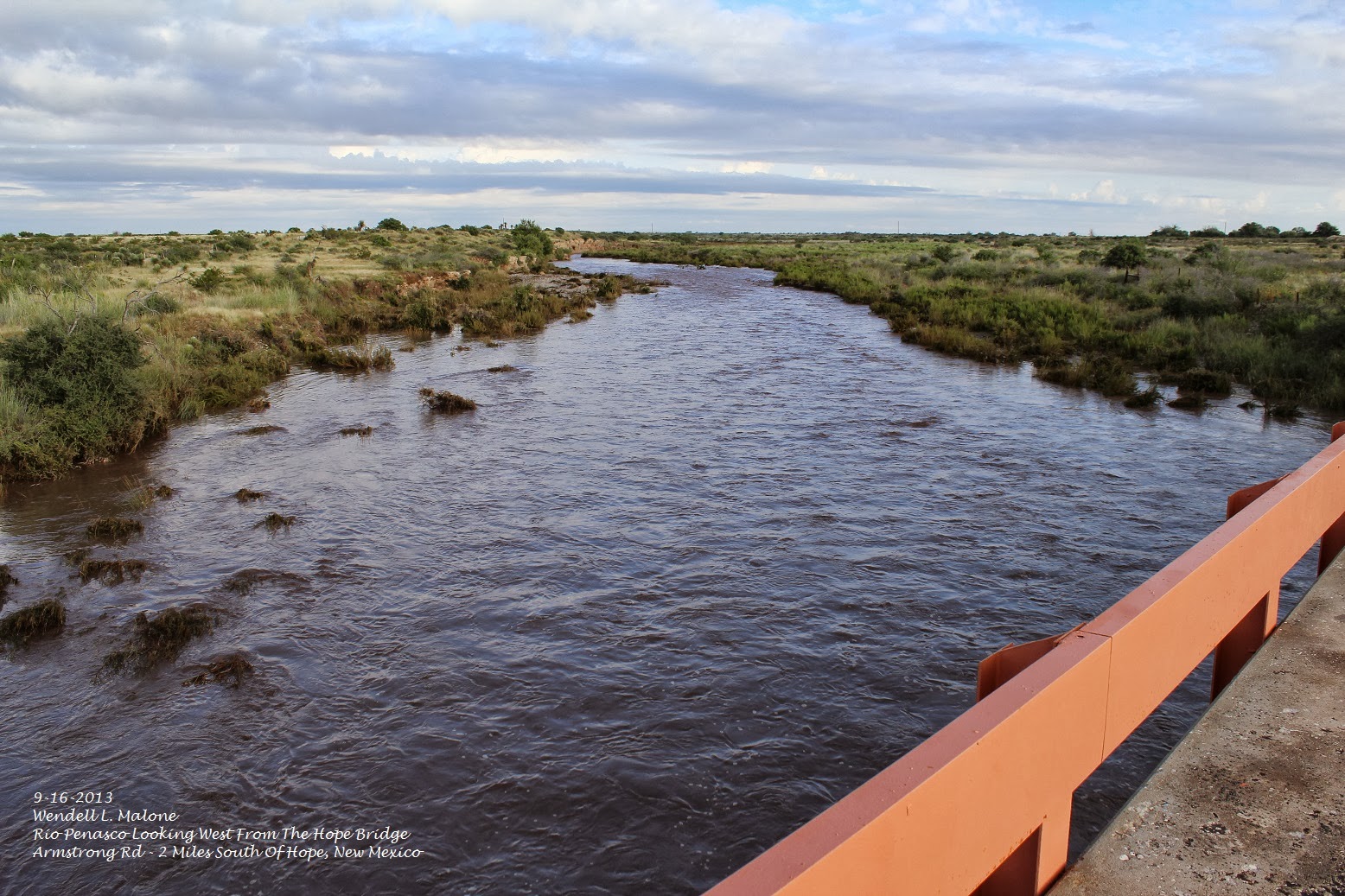 Flash Flooding Along The Rio Penasco Sept 15th 18th, 2013.