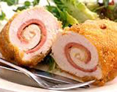 Resep masakan internasional chicken cordon bleu spesial (istimewa) khas perancis praktis mudah sedap, nikmat, enak, gurih lezat