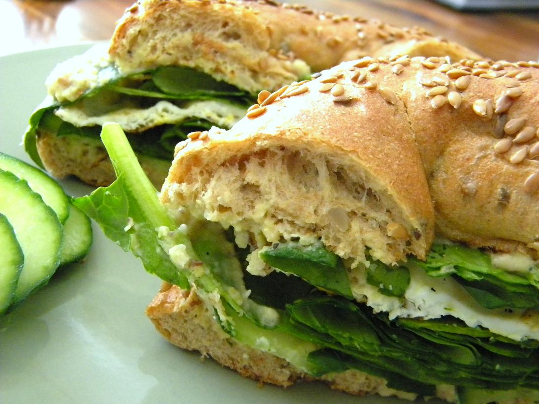 Hot Mess Cooking Best EVER Bagel Sandwich