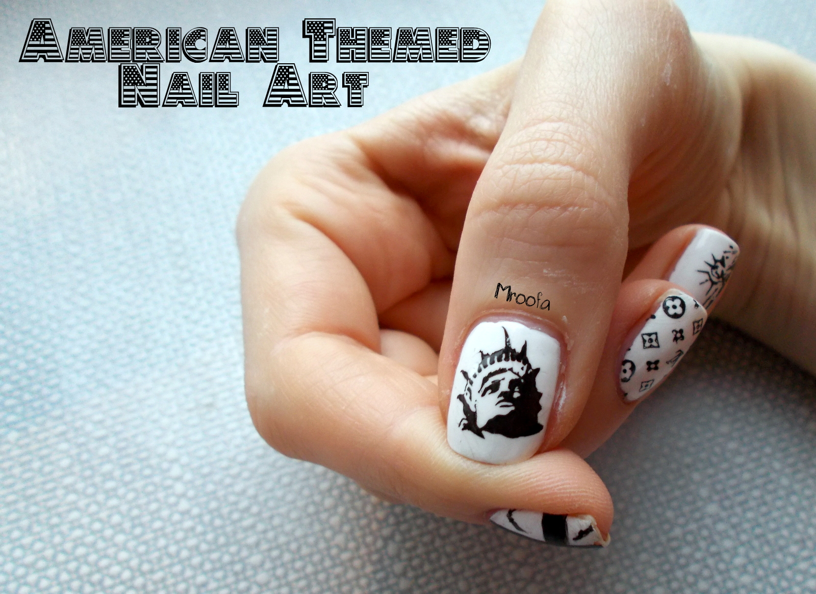 6. American Themed Nail Art Design - wide 11