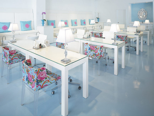 Polished Nail Spa. I love love love these chairs from Kartell designed by