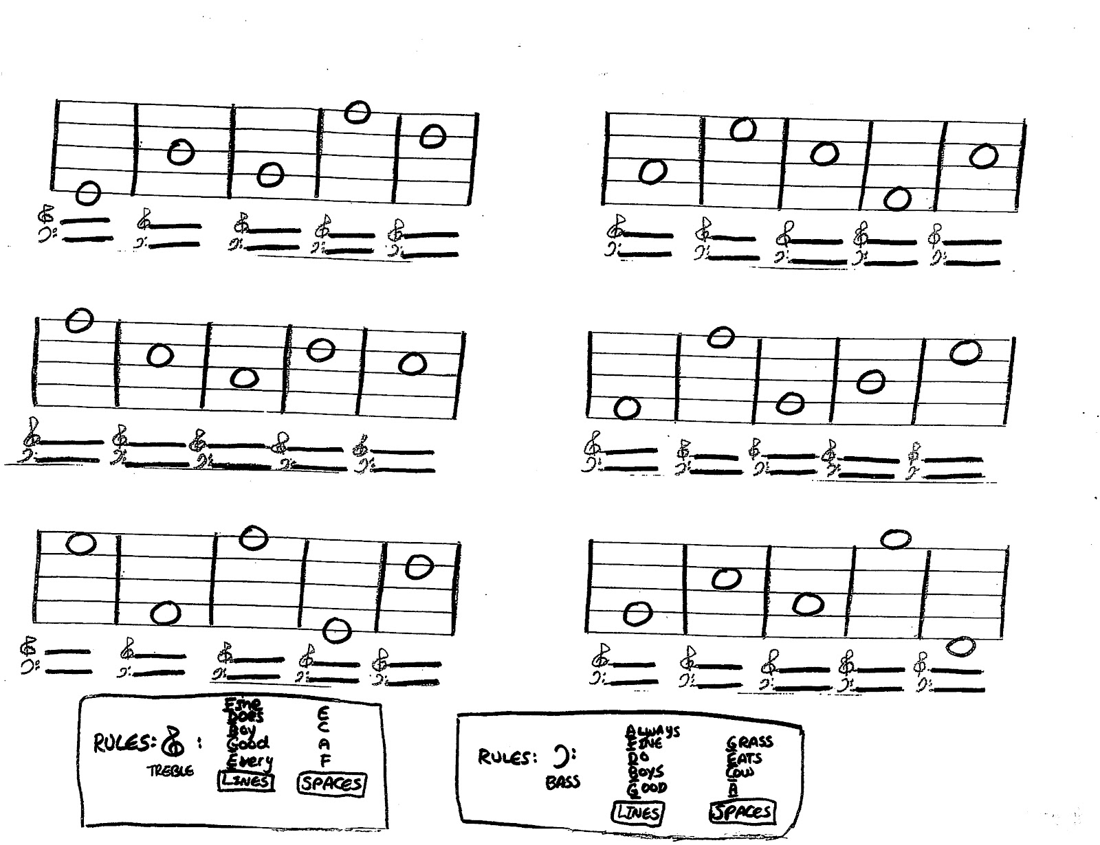 Miss Jacobson's Music: THEORY #8: GRAND STAFF NOTE READING