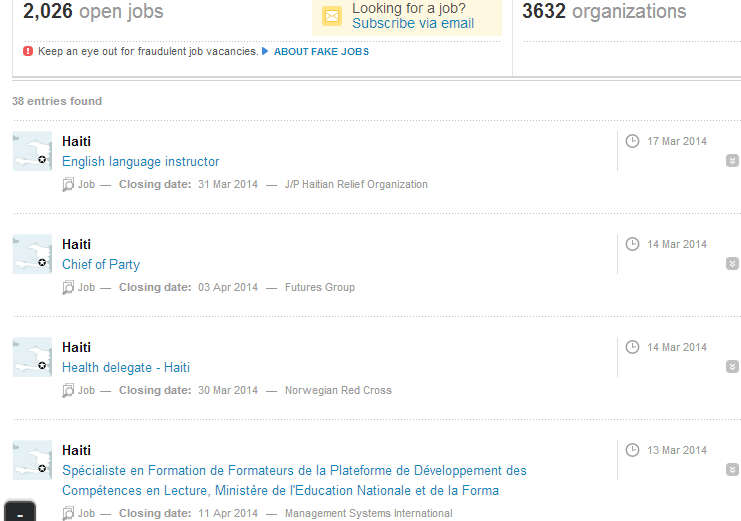 INFOREAL JOBS VACANCIES IN HAITI