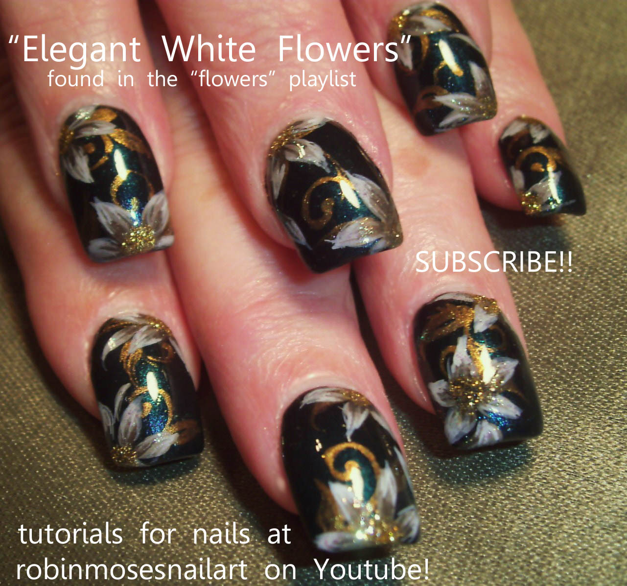 Robin Moses Nail Art victorian nails, steampunk nails, gothic nails