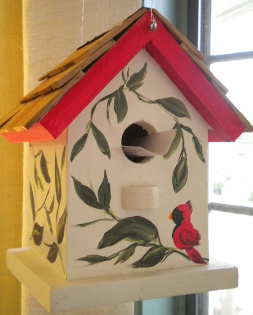 Bird In Everything Painted Birdhouse Ideas