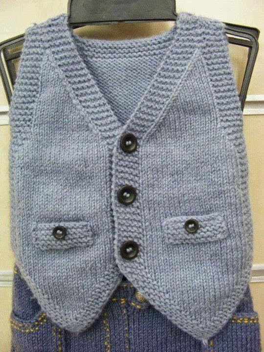 Hamaratablam Küçük Beylere Örgü Cepken Yelekler