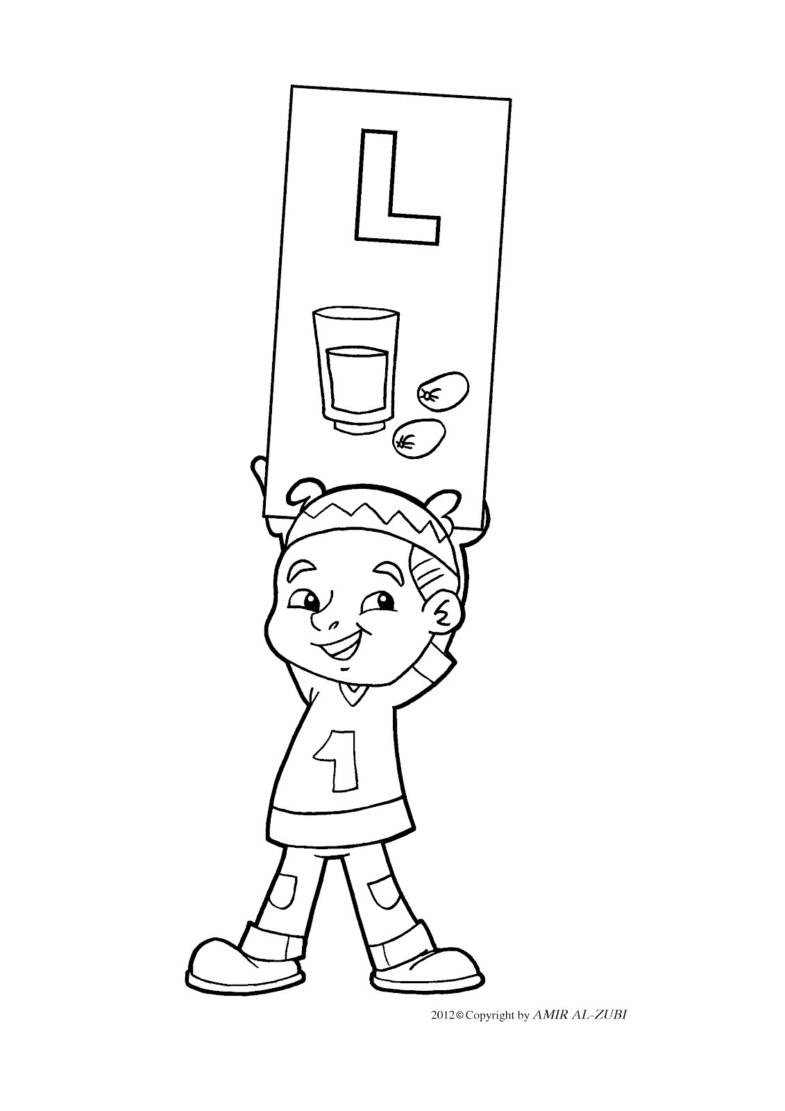 New Muslim Kids L Coloring Pages