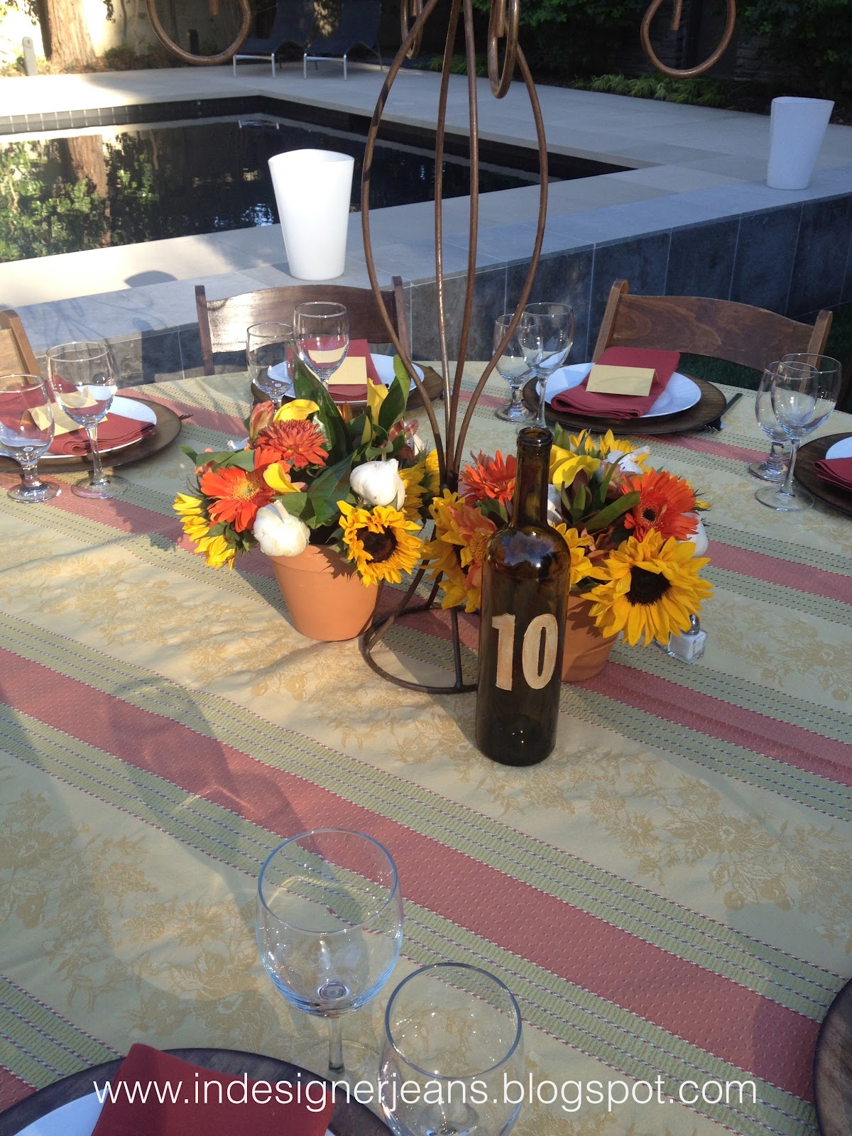 In Designer Jeans Tuscan Centerpieces