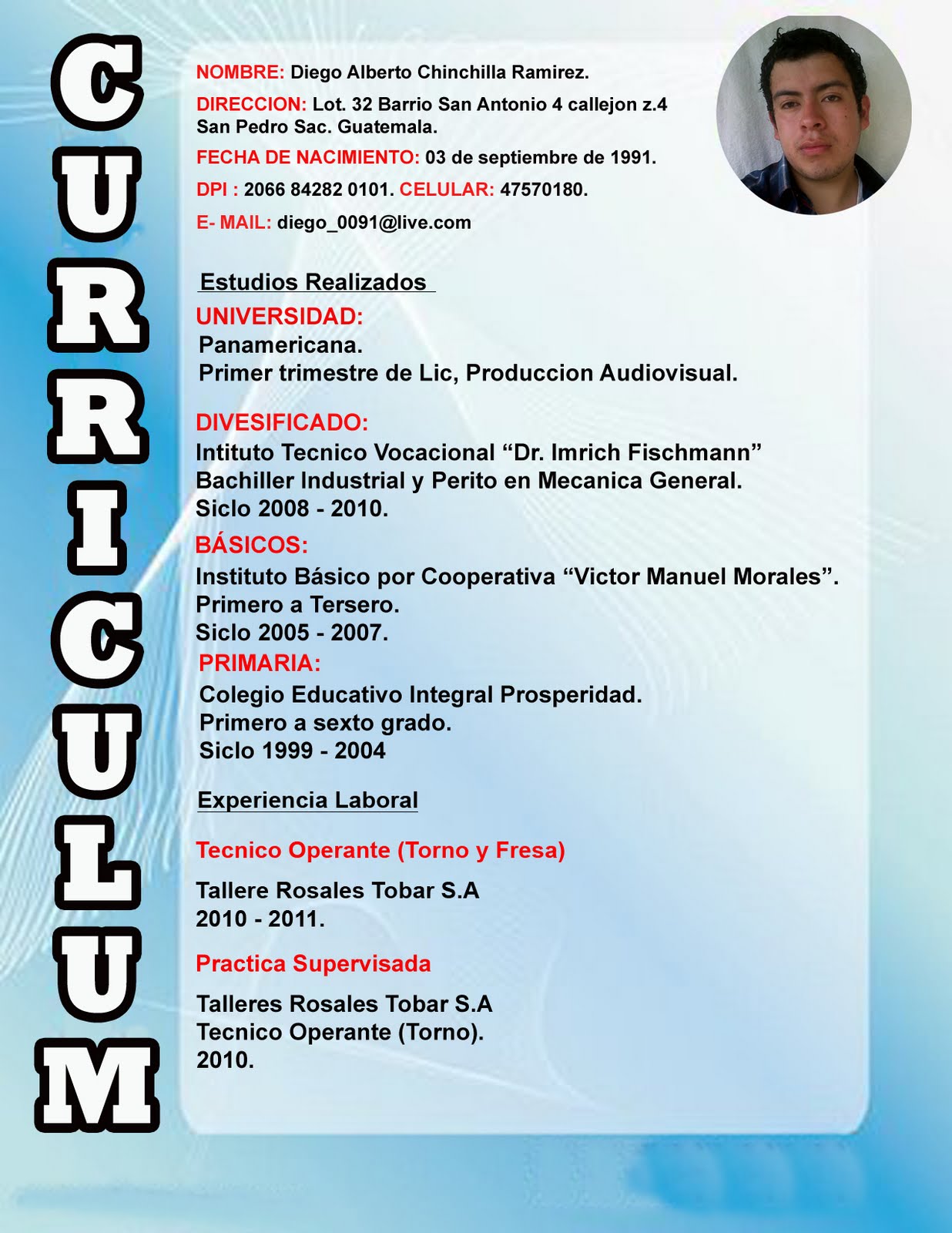 INSPIRE: CURRICULUM VITAE INSPIRE: CURRICULUM VITAE