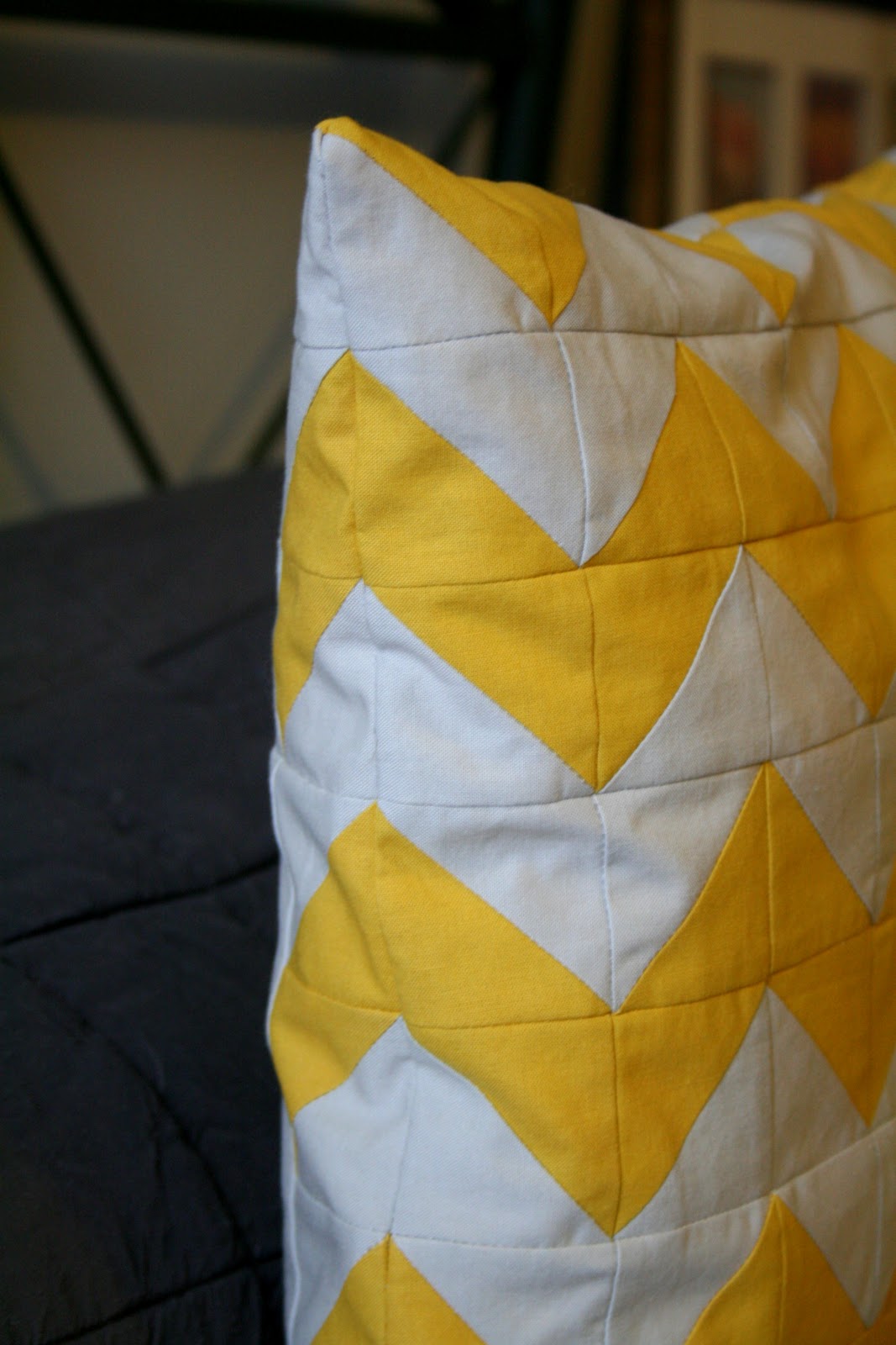 corinnea's chaos Half Square Triangle Pillow