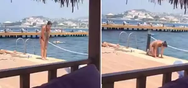 Τουρκάλα σταματά το μπάνιο της και προσεύχεται με...ΤΟ ΜΠΙΚΙΝΙ ΤΗΣ...!! Τουρκάλα σταματά το μπάνιο της και προσεύχεται με...ΤΟ ΜΠΙΚΙΝΙ ΤΗΣ...!!