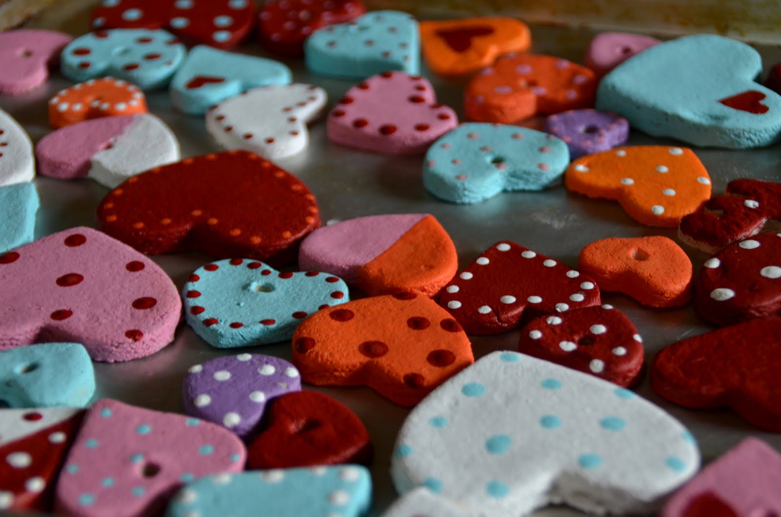 amazing mae salt dough valentine heart necklaces