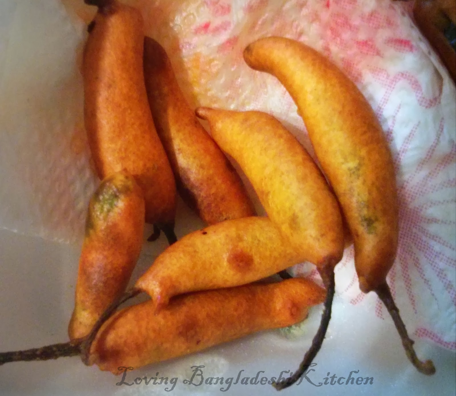 Loving Bangladeshi Kitchen(রান্নাঘর) Besan Coated Green Chili (মরিচা)