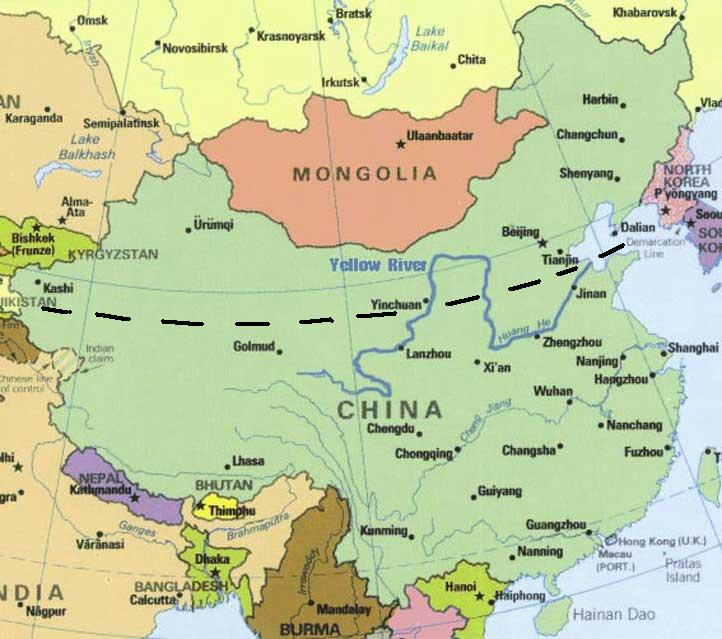 china map rivers. Yellow+river+china+map