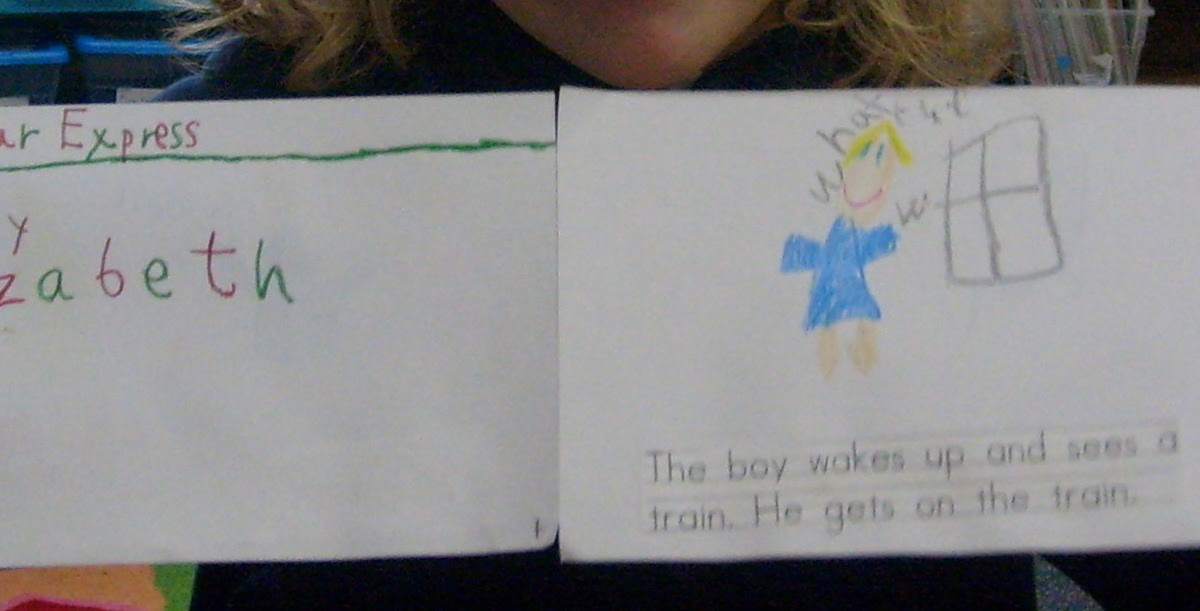 Sarah's First Grade Snippets: Polar Express sequencing train