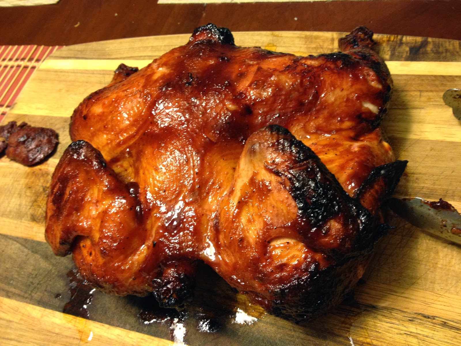 Sam Chao's Recipes Juicy Grilled Whole Chicken