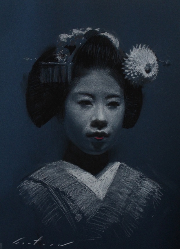 The Scarlet Fringe Geisha art Oil paintings and drawing of geisha and