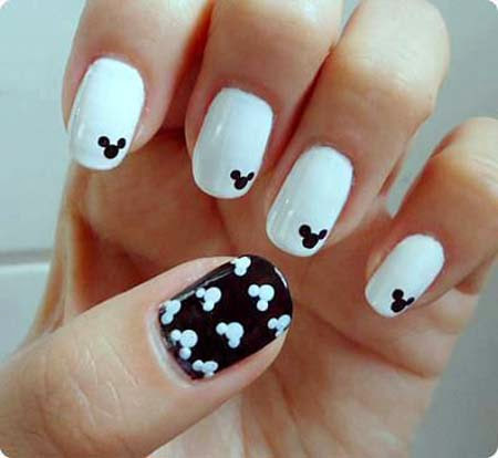 nice nail art design short nails
