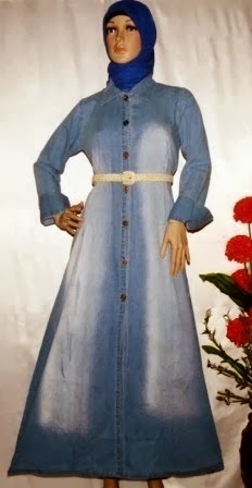 Model Gamis jeans washed 2014 Model Gamis jeans washed 2014