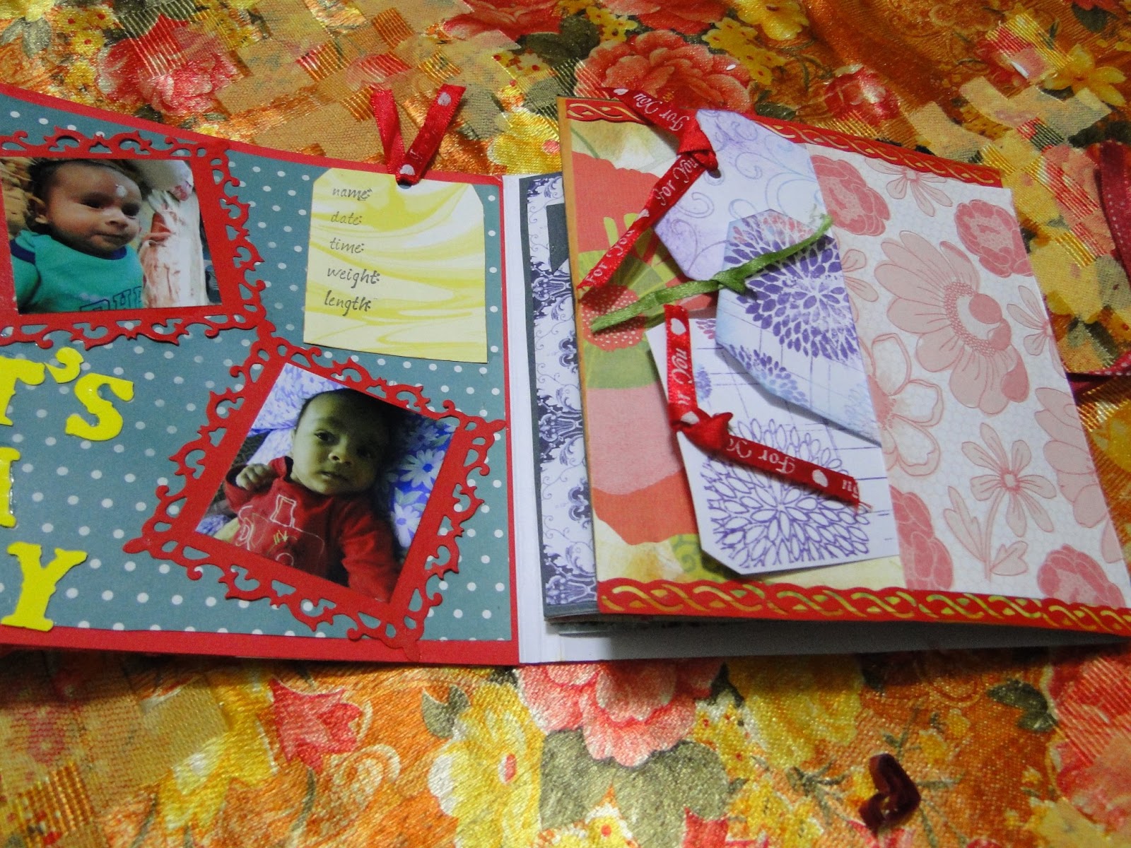 CRAFTING..... Flip Book mini scrapbook album..
